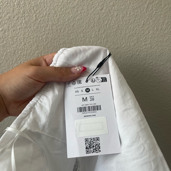 Berksha ASOS White and Black Bow Corset Top - Picture 7 of 9